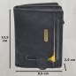 Preview: flevado Geldbörse Unisex Damen Herren Echt Leder RFID Schutz Schwarz